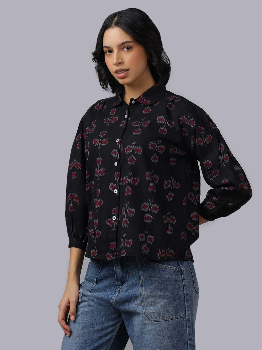Boxy Fit Cotton Shirt