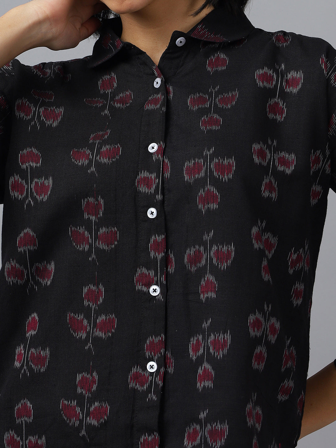 Boxy Fit Cotton Shirt