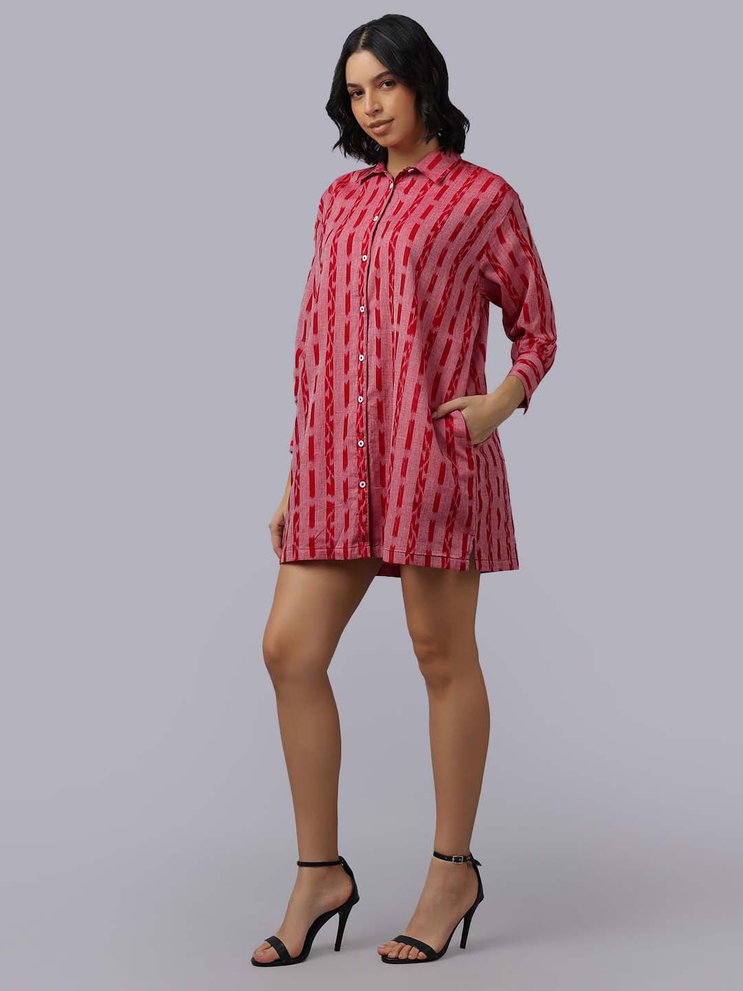 Striped Shirt Dress