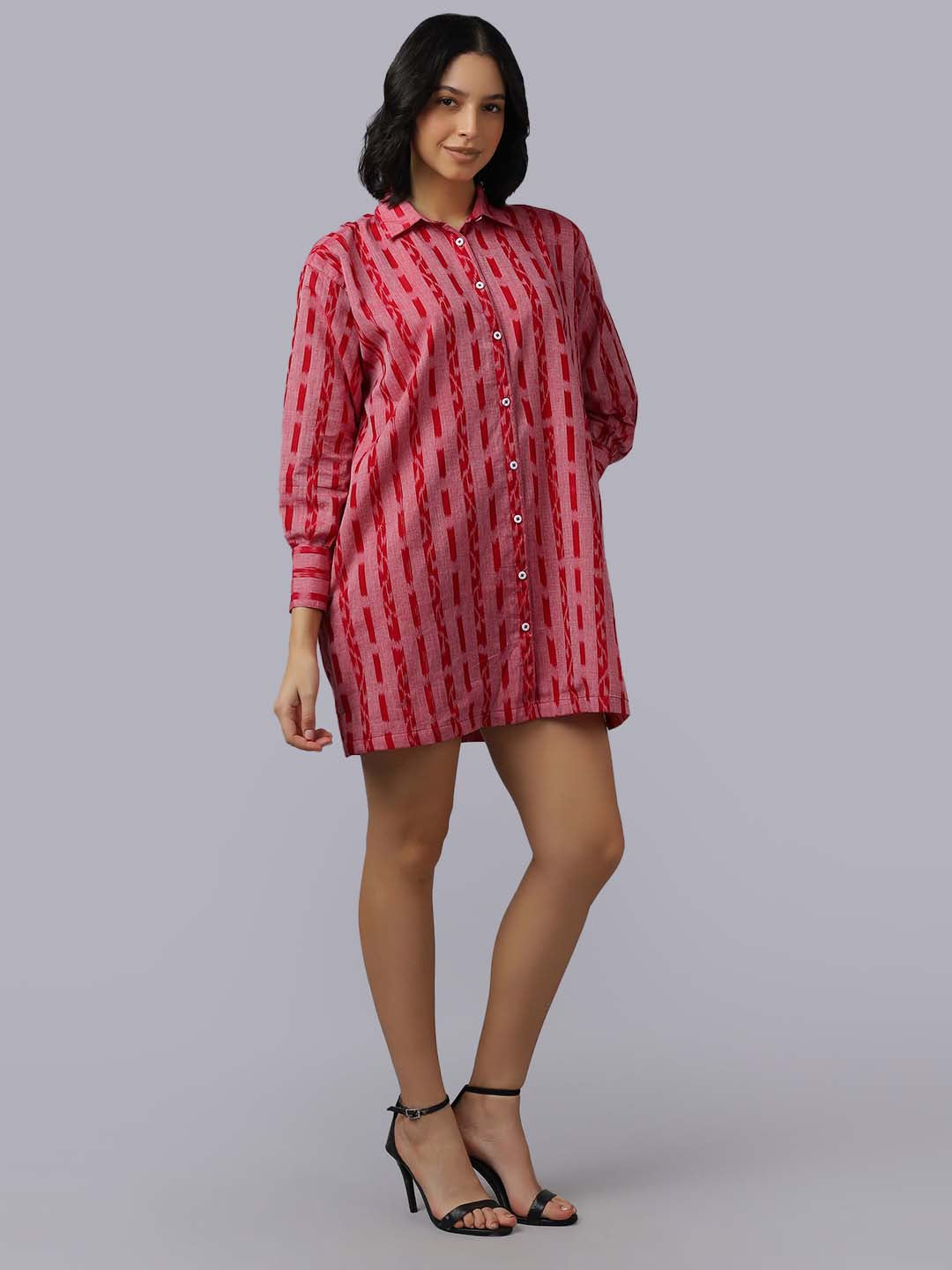 Striped Shirt Dress