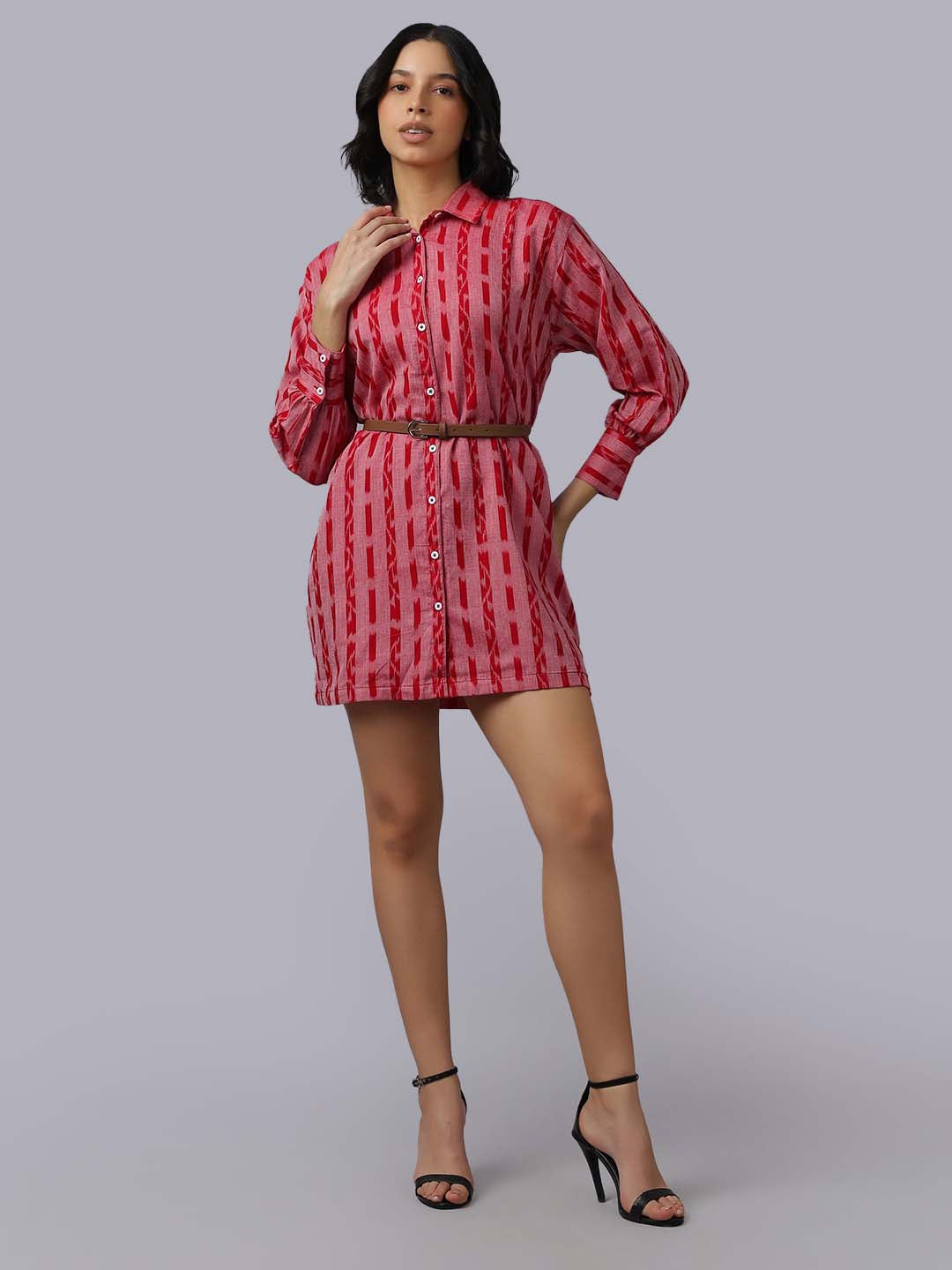 Striped Shirt Dress