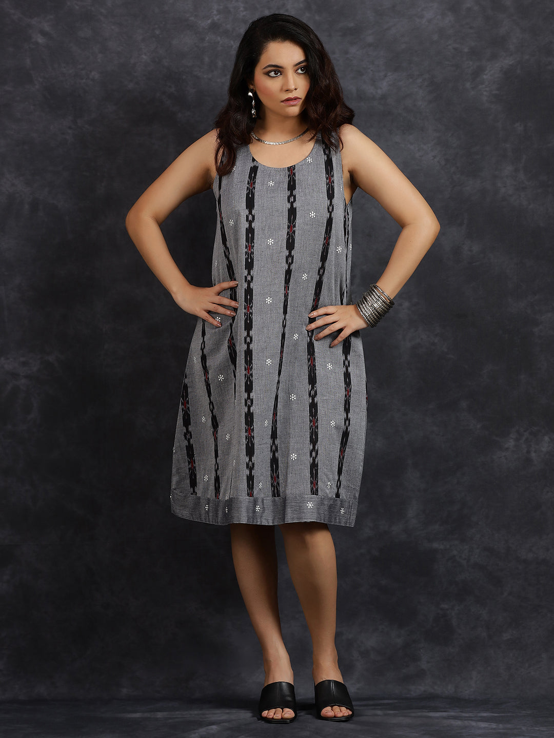 Sleeveless A-line Dress