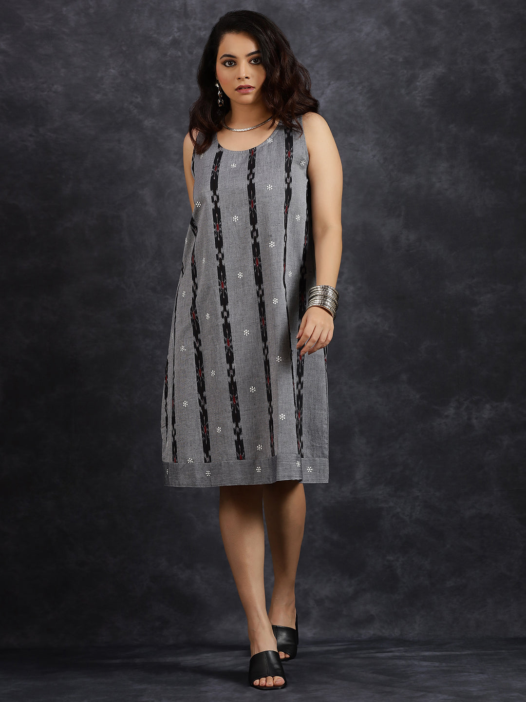 Sleeveless A-line Dress