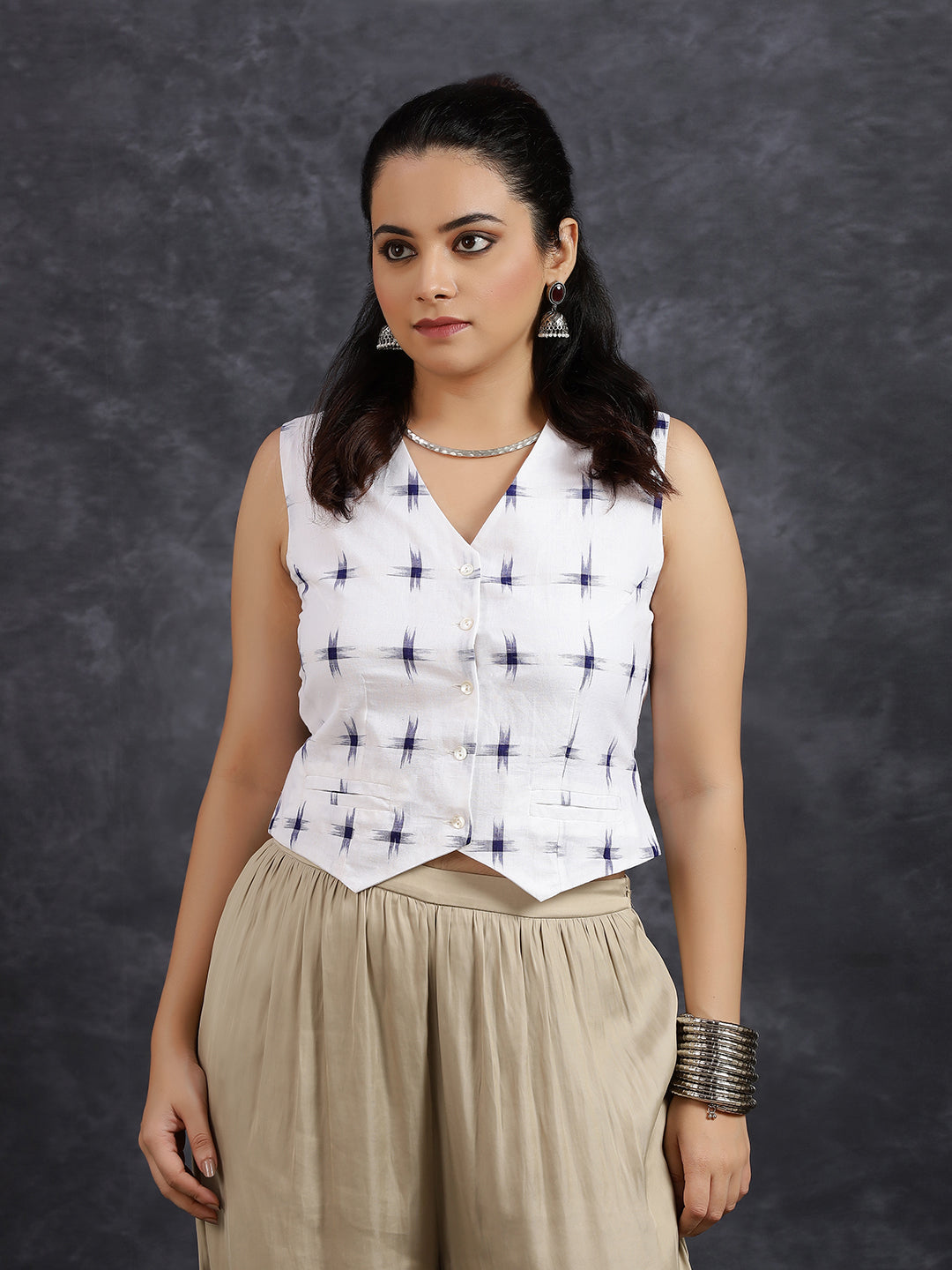 White Cotton Waistcoat 2.0