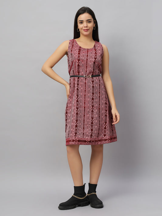 Sleeveless A-line Dress