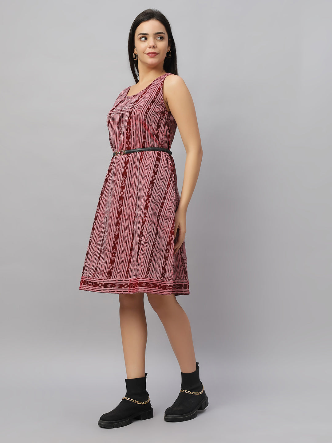 Sleeveless A-line Dress
