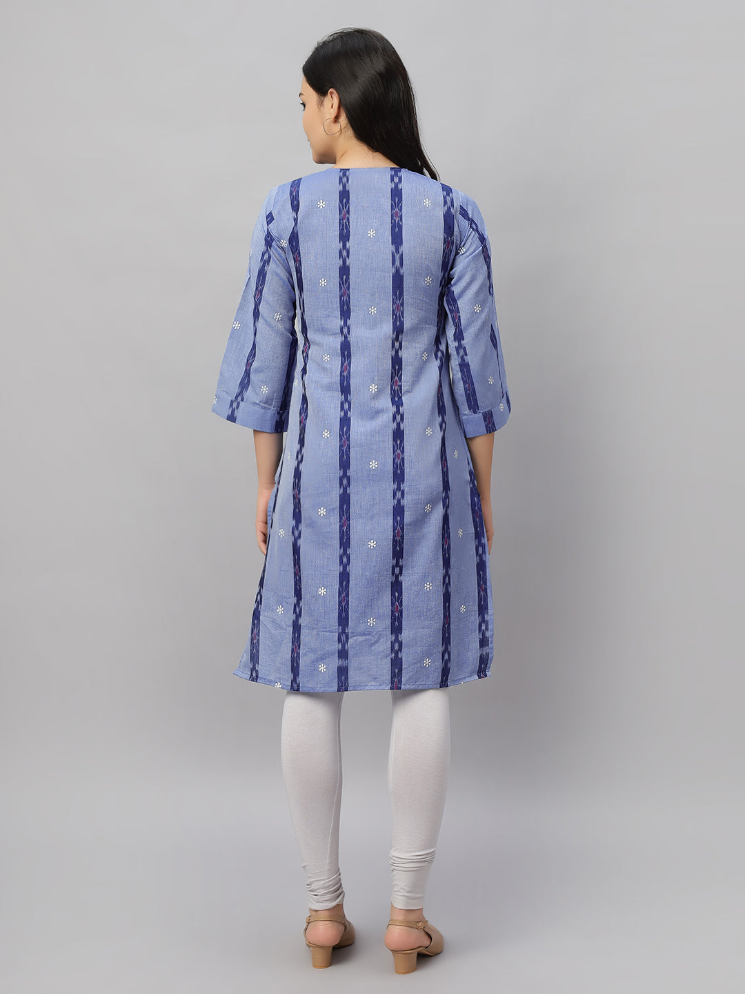 V-Neck Long Length Kurta