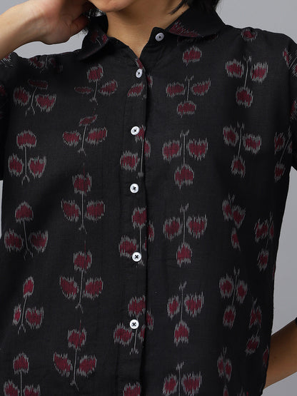 Boxy Fit Cotton Shirt