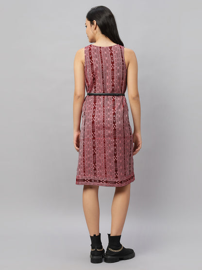 Sleeveless A-line Dress